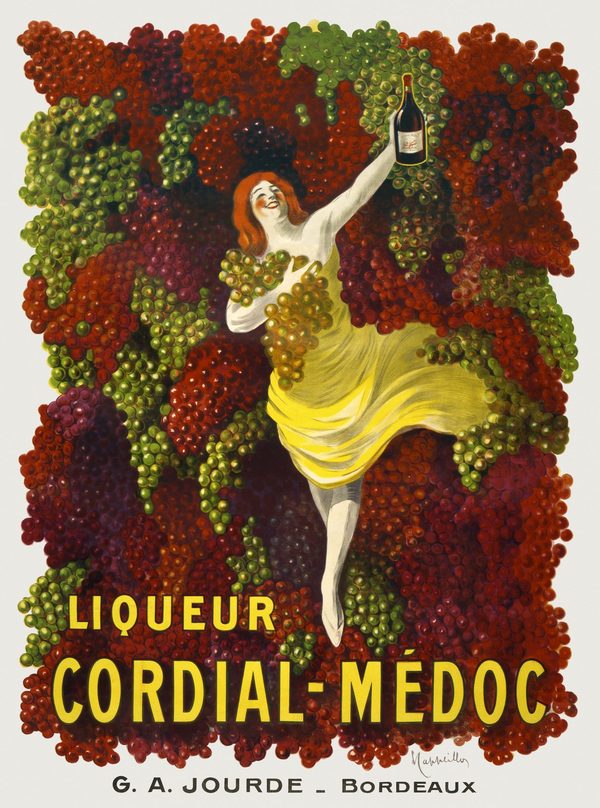 Cordial-Médoc (1907) — vintage Belle Époque poster by G.A. Jourde, Bordeaux, fine art giclée print