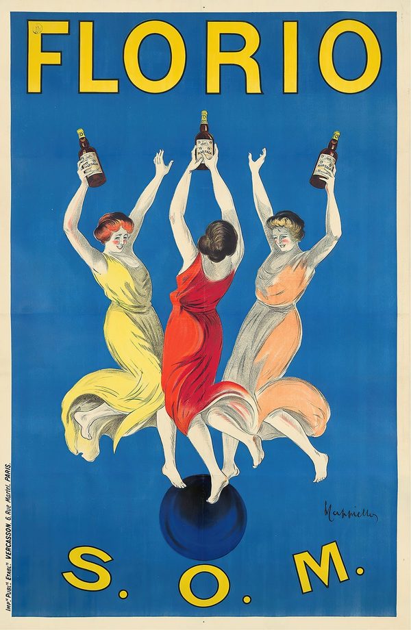 Florio S.O.M. (c. 1910) — vintage Belle Époque poster by Florio Società Enologica Meridionale, Sicily, fine art giclée print