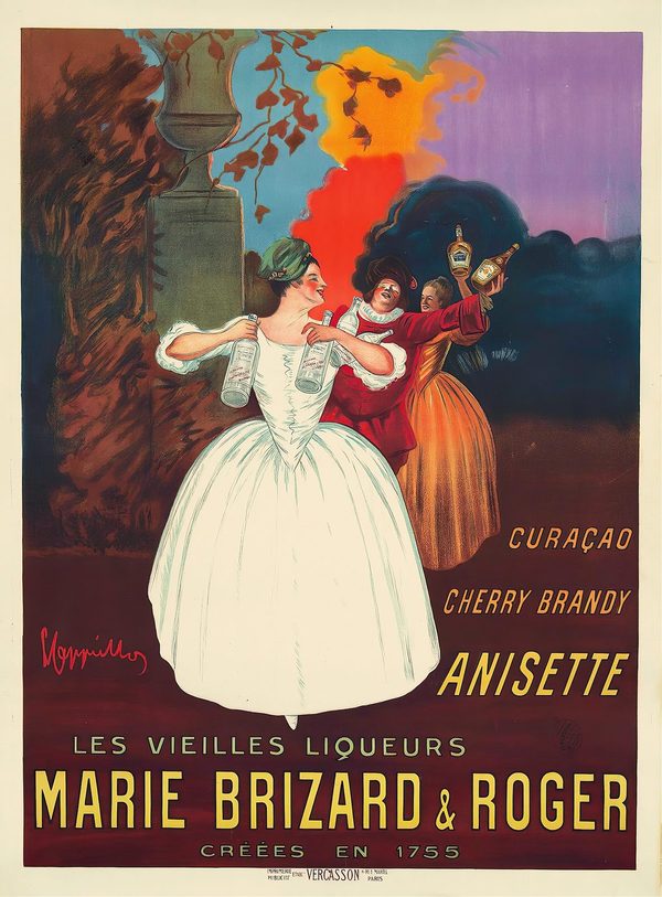 Marie Brizard & Roger (c. 1906) — vintage Belle Époque poster by Marie Brizard & Roger, Bordeaux · Est. 1755, fine art giclée print